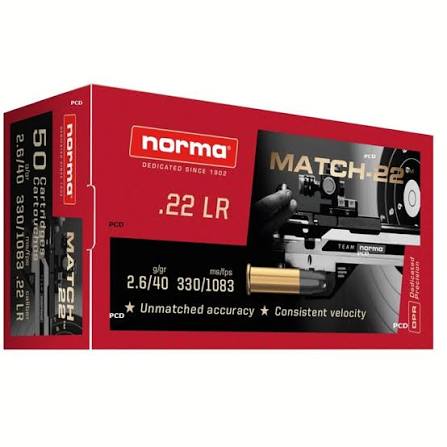 NORMA 22LR MATCH — vue 1